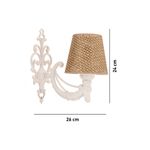 Casa si Gradina - Corpuri si surse de iluminat - Plafoniere, aplice si spoturi - Aplica de perete, Opviq, metal, natural si alb, 24x26 cm, 390FLH2351 - Infinity.ro