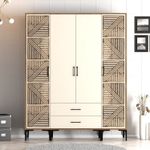 Casa si Gradina - Mobilier - Dulapuri si sifoniere - Sifoniere - Sifonier, Hanah Home, pal melaminat, nuc si crem, 160x201.4x47.5 cm, 845HCT5471 - Infinity.ro
