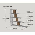 Casa si Gradina - Mobilier - Biblioteci si rafturi - Biblioteci - Biblioteca, Hanah Home, pal melaminat, alb, 121.8x120x19.5 cm - Infinity.ro