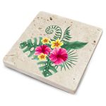 Casa si Gradina - Bucatarie si vesela - Accesorii bar - Suporturi bauturi - Set suporturi pentru pahare, Hermia, piatra naturala, multicolor, 10x10x1 cm, 4 bucati, 366TYR1172 - Infinity.ro
