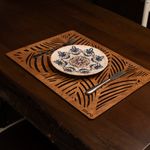 Casa si Gradina - Textile si covoare - Textile bucatarie - Fete de masa - Set covorase de masa, Hermia, lemn, nuc, 33x45 cm, 4 bucati, 790PYN1130 - Infinity.ro