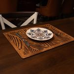 Casa si Gradina - Textile si covoare - Textile bucatarie - Fete de masa - Set covorase de masa, Hermia, lemn, nuc, 33x45 cm, 4 bucati, 790PYN1130 - Infinity.ro