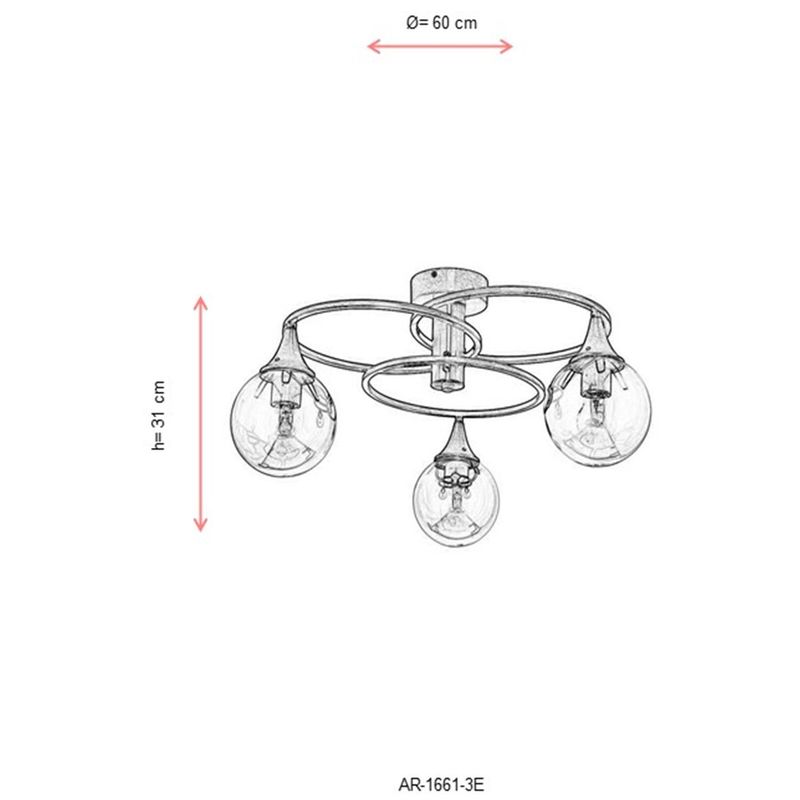 Casa si Gradina - Corpuri si surse de iluminat - Lustre si pendule - Candelabru, Opviq, metal, antichizat, 31x60 cm, 683AVN1126 - Infinity.ro