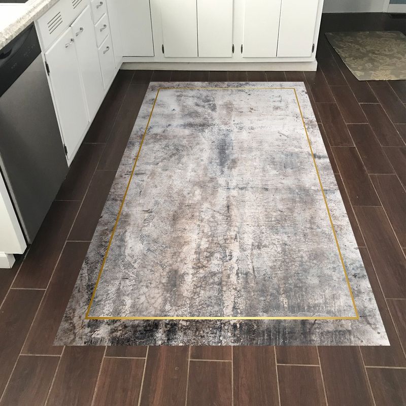Casa si Gradina - Textile si covoare - Covoare - Covoare casa - Covor, Conceptum Hypnose, gri, 80x120 cm, 100% poliester, antiderapant, lavabil la masina, 955ANR2654 - Infinity.ro