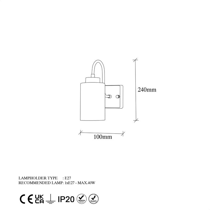 Casa si Gradina - Corpuri si surse de iluminat - Plafoniere, aplice si spoturi - Aplica de perete, Opviq, metal, auriu, 10x23x24 cm - Infinity.ro