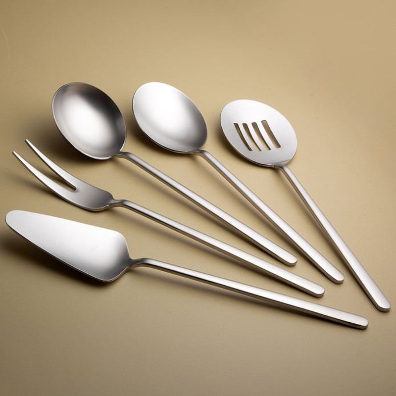 Casa si Gradina - Bucatarie si vesela - Ustensile bucatarie - Seturi ustensile de bucatarie - Set de servire 5 piese, Hermia, otel inoxidabil, argintiu, 645DRM1104 - Infinity.ro