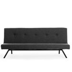 Casa si Gradina - Mobilier - Canapele si coltare - Canapele - Canapea extensibila 3 locuri, Hanah Home, metal, gri inchis, 180x102 cm - Infinity.ro