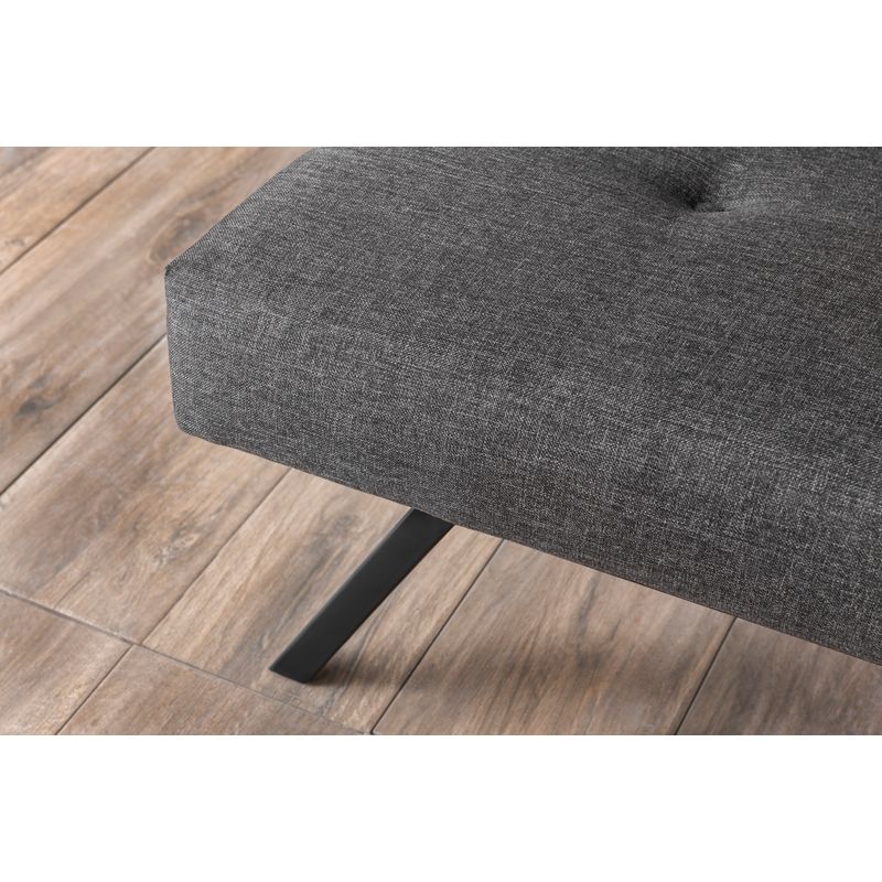 Casa si Gradina - Mobilier - Canapele si coltare - Canapele - Canapea extensibila 3 locuri, Hanah Home, metal, gri inchis, 180x102 cm - Infinity.ro