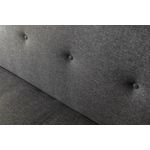 Casa si Gradina - Mobilier - Canapele si coltare - Canapele - Canapea extensibila 3 locuri, Hanah Home, metal, gri inchis, 180x102 cm - Infinity.ro