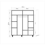 Casa si Gradina - Mobilier - Dulapuri si sifoniere - Sifoniere - Sifonier, Hanah Home, pal melaminat, stejar sonoma, 180x52x192 cm, 863SPH4221 - Infinity.ro