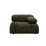 Casa si Gradina - Mobilier - Canapele si coltare - Canapele - Canapea 1 loc, Hanah Home, lemn fag si pal, verde, 95x95x75 cm - Infinity.ro