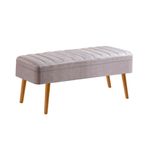 Casa si Gradina - Mobilier - Canapele si coltare - Banchete - Banca, Hanah Home, pal melaminat, pin atlantic şi gri, 110x40x50 cm - Infinity.ro
