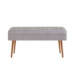 Casa si Gradina - Mobilier - Canapele si coltare - Banchete - Banca, Hanah Home, pal melaminat, pin atlantic şi gri, 110x40x50 cm - Infinity.ro