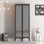 Casa si Gradina - Mobilier - Dulapuri si sifoniere - Sifoniere - Sifonier, Hanah Home, pal melaminat, nuc si antracit, 80x47.5x201.4 cm, 845HCT5434 - Infinity.ro