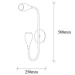 Casa si Gradina - Corpuri si surse de iluminat - Plafoniere, aplice si spoturi - Aplica de perete, Opviq, metal, negru vintage, 25x25x50 cm - Infinity.ro