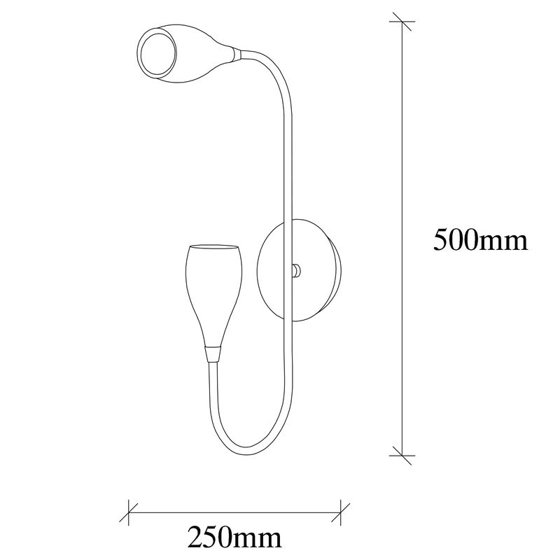 Casa si Gradina - Corpuri si surse de iluminat - Plafoniere, aplice si spoturi - Aplica de perete, Opviq, metal, negru vintage, 25x25x50 cm - Infinity.ro