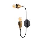 Casa si Gradina - Corpuri si surse de iluminat - Plafoniere, aplice si spoturi - Aplica de perete, Opviq, metal, negru vintage, 25x25x50 cm - Infinity.ro