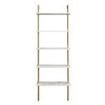 Casa si Gradina - Mobilier - Biblioteci si rafturi - Biblioteci - Biblioteca, Hanah Home, pal melaminat, alb auriu, 60x22x174 cm, 541HDL1307 - Infinity.ro