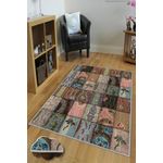 Casa si Gradina - Textile si covoare - Covoare - Covoare casa - Covor de hol, Conceptum Hypnose, multicolor, 80x150 cm, 100% poliester, antiderapant, 571HFT2069 - Infinity.ro