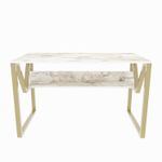 Casa si Gradina - Mobilier - Mese si birouri - Birouri - Birou, Hanah Home, pal melaminat, alb auriu, 120x60x72.8 cm, 875ZNA4541 - Infinity.ro