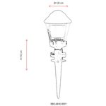 Casa si Gradina - Corpuri si surse de iluminat - Iluminat exterior - Lampi solare - Aplica de exterior, Opviq, abs, negru, 52x20 cm - Infinity.ro