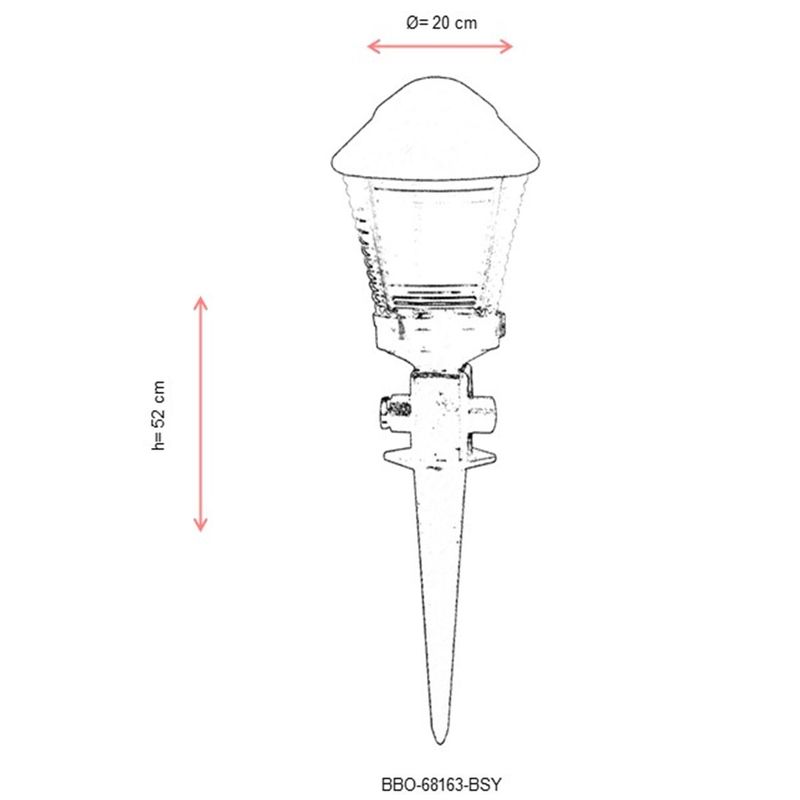 Casa si Gradina - Corpuri si surse de iluminat - Iluminat exterior - Lampi solare - Aplica de exterior, Opviq, abs, negru, 52x20 cm - Infinity.ro
