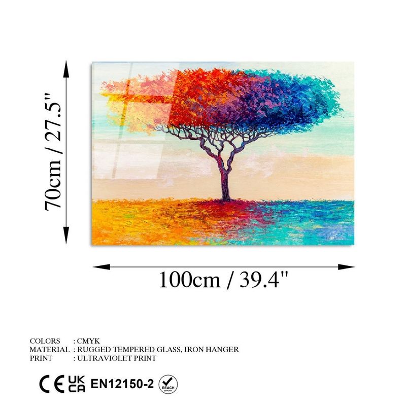 Casa si Gradina - Decoratiuni - Tablouri - Tablou decorativ, Wallxpert, sticla calita, multicolor, 70x100 cm, 123BZM2261 - Infinity.ro