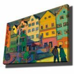 Casa si Gradina - Decoratiuni - Tablouri - Tablou decorativ, Wallxpert, panza, multicolor, 70x100 cm, rama lemn, 677VSL1157 - Infinity.ro