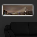 Casa si Gradina - Decoratiuni - Tablouri - Tablou canvas decorativ cu led, Wallxpert, piele de caprioara, multicolor, 30x90 cm, 239SHN3257 - Infinity.ro