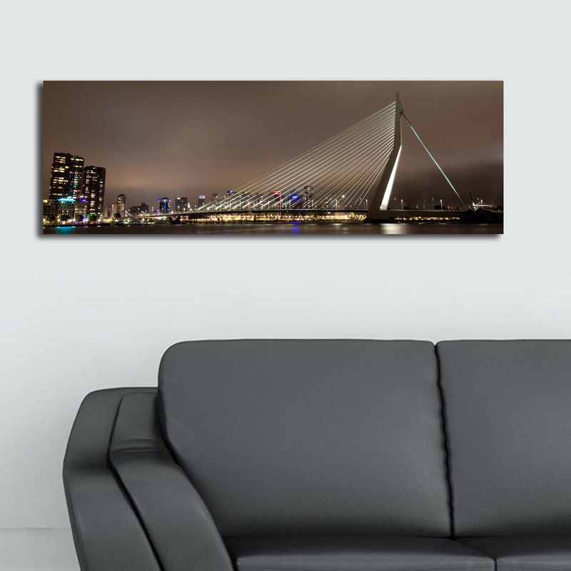Casa si Gradina - Decoratiuni - Tablouri - Tablou canvas decorativ cu led, Wallxpert, piele de caprioara, multicolor, 30x90 cm, 239SHN3257 - Infinity.ro