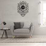 Casa si Gradina - Decoratiuni - Ceasuri - Ceas de perete decorativ, Wallxpert, metal, negru, 50x70 cm, 826PIR2081 - Infinity.ro