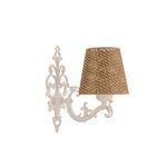 Casa si Gradina - Corpuri si surse de iluminat - Plafoniere, aplice si spoturi - Aplica de perete, Opviq, metal, natural si alb, 24x26 cm, 390FLH2339 - Infinity.ro