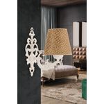 Casa si Gradina - Corpuri si surse de iluminat - Plafoniere, aplice si spoturi - Aplica de perete, Opviq, metal, natural si alb, 24x26 cm, 390FLH2339 - Infinity.ro