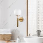 Casa si Gradina - Corpuri si surse de iluminat - Plafoniere, aplice si spoturi - Aplica de perete, Opviq, metal, auriu, 15x20x40 cm, 942FLG1313 - Infinity.ro