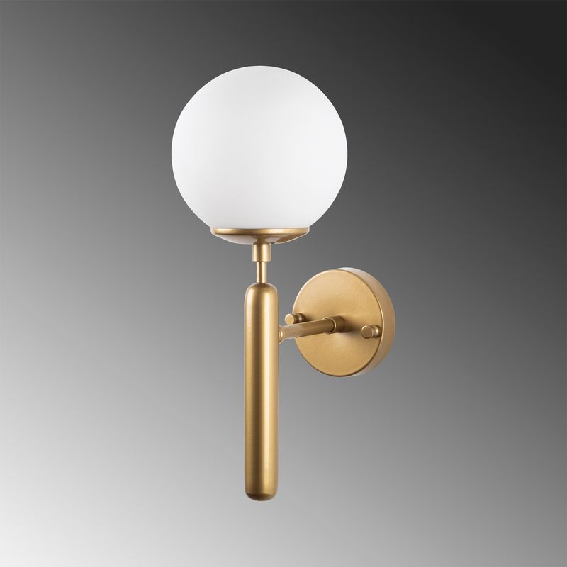 Casa si Gradina - Corpuri si surse de iluminat - Plafoniere, aplice si spoturi - Aplica de perete, Opviq, metal, auriu, 15x20x40 cm, 942FLG1313 - Infinity.ro