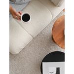 Casa si Gradina - Mobilier - Canapele si coltare - Canapele - Canapea 3 locuri, Atelier Del Sofa, lemn de carpen, plus teddy, alb, 267x74x89 cm - Infinity.ro