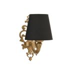 Casa si Gradina - Corpuri si surse de iluminat - Plafoniere, aplice si spoturi - Aplica de perete, Opviq, metal, negru auriu, 24x26 cm, 390FLH2353 - Infinity.ro