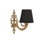 Casa si Gradina - Corpuri si surse de iluminat - Plafoniere, aplice si spoturi - Aplica de perete, Opviq, metal, negru auriu, 24x26 cm, 390FLH2353 - Infinity.ro