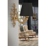 Casa si Gradina - Corpuri si surse de iluminat - Plafoniere, aplice si spoturi - Aplica de perete, Opviq, metal, negru auriu, 24x26 cm, 390FLH2353 - Infinity.ro