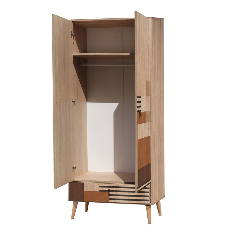 Casa si Gradina - Mobilier - Dulapuri si sifoniere - Sifoniere - Sifonier, Hanah Home, pal melaminat, multicolor, 80x45x190 cm, 863SPH4249 - Infinity.ro