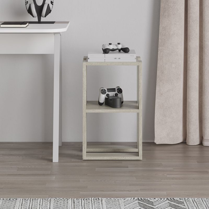 Casa si Gradina - Mobilier - Comode si corpuri - Noptiere - Noptiera, Hanah Home, pal melaminat, travertin, 30x30x55 cm, 776HMS3442 - Infinity.ro