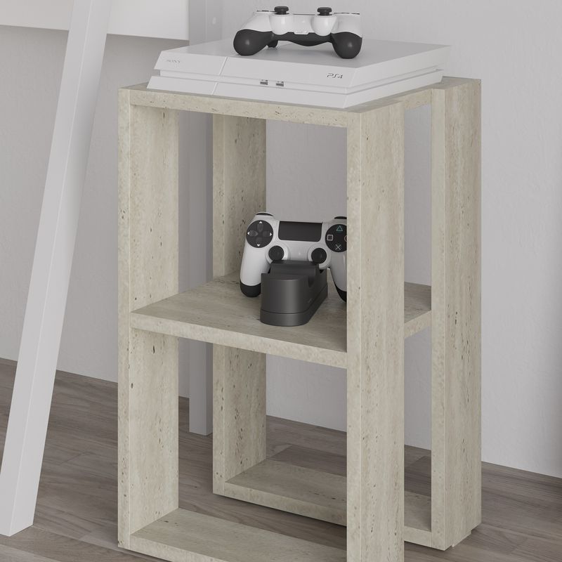 Casa si Gradina - Mobilier - Comode si corpuri - Noptiere - Noptiera, Hanah Home, pal melaminat, travertin, 30x30x55 cm, 776HMS3442 - Infinity.ro