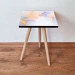 Casa si Gradina - Mobilier - Mese si birouri - Mese living - Masa laterala, Hanah Home, mdf, multicolor, 35x35x42 cm, 481LNA1768 - Infinity.ro