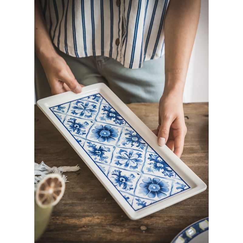 Casa si Gradina - Bucatarie si vesela - Vesela si tacamuri - Platouri de bucatarie - Platou, Hermia, ceramica, galben, 35x16x2 cm, 280TMA2213 - Infinity.ro