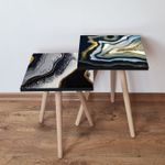 Casa si Gradina - Mobilier - Mese si birouri - Masute de cafea - Set masute de cafea, Hanah Home, mdf, multicolor, 35x35x47 cm, 481LNA2269 - Infinity.ro