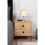 Casa si Gradina - Mobilier - Comode si corpuri - Noptiere - Noptiera, Hanah Home, pal melaminat, pin, 50x40x55 cm, 854KLN3311 - Infinity.ro
