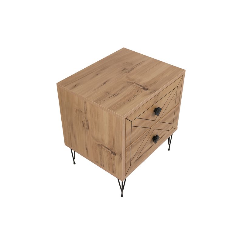 Casa si Gradina - Mobilier - Comode si corpuri - Noptiere - Noptiera, Hanah Home, pal melaminat, pin, 50x40x55 cm, 854KLN3311 - Infinity.ro