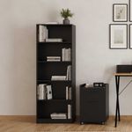 Casa si Gradina - Mobilier - Biblioteci si rafturi - Biblioteci - Biblioteca, Hanah Home, PAL melaminat, antracit, 58x23x170 cm - Infinity.ro