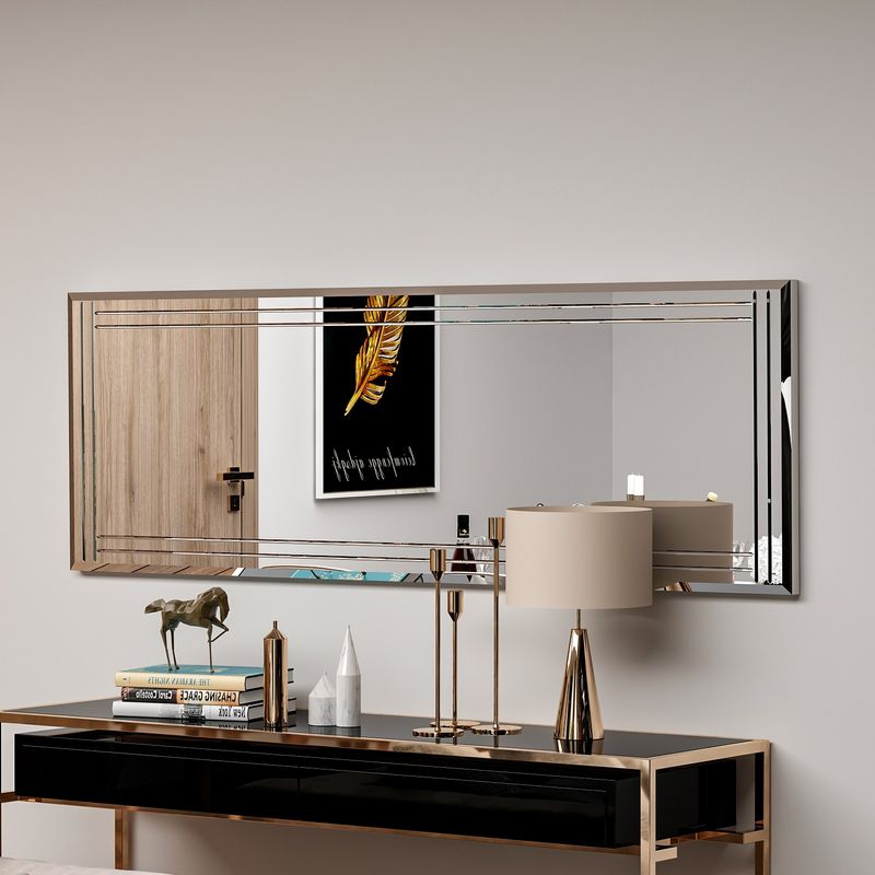 Casa si Gradina - Decoratiuni - Oglinzi - Oglinda, Hanah Home, mdf, alb, 40x120x2.2 cm, 116SAM1120 - Infinity.ro