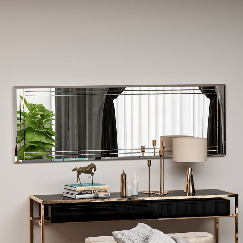 Casa si Gradina - Decoratiuni - Oglinzi - Oglinda, Hanah Home, mdf, alb, 40x120x2.2 cm, 116SAM1120 - Infinity.ro